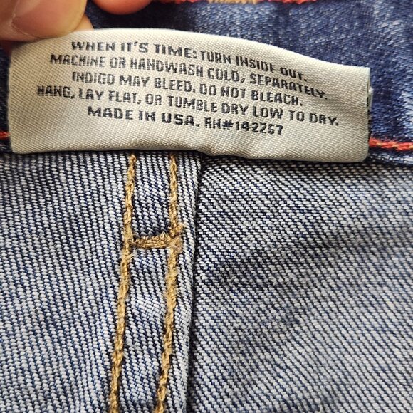 Raleigh Denim Workshop Jeans 38 Alexander Relaxed Straight Hand Crafted Med Wash - Picture 8 of 16